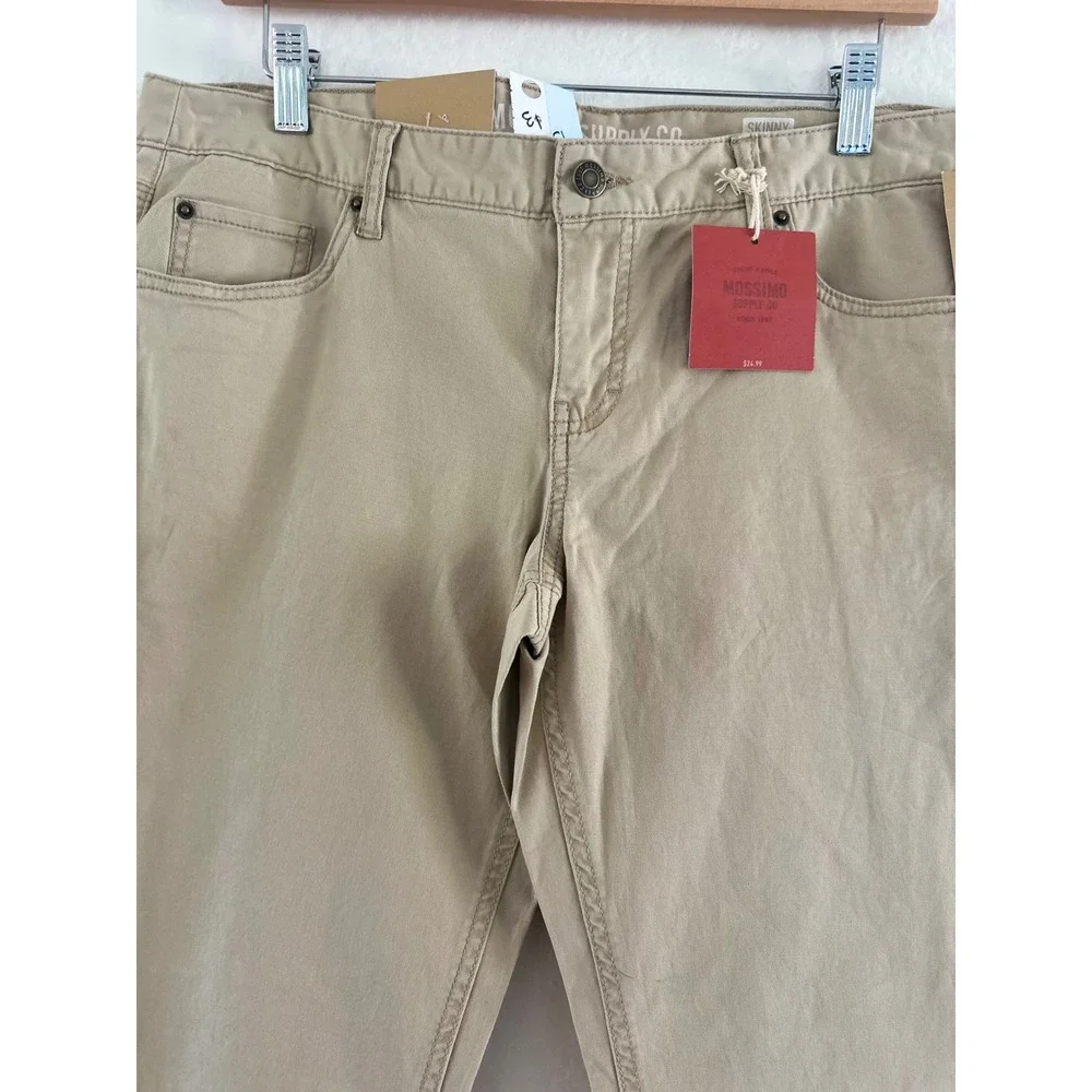 Mossimo Supply Co‎ Skinny Pants Womens 13 Khaki Low Rise Fit 6 Stretch Chino
